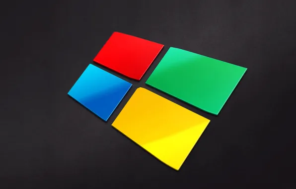 Картинка компьютер, обои, логотип, эмблема, windows, объем, рельеф, hi-tech