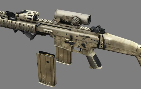 Gun, game, weapon, rifle, video game, FPS, assault rifle, sugoi