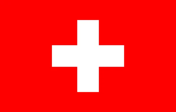Красный, крест, флаг, red, швейцария, cross, fon, flag
