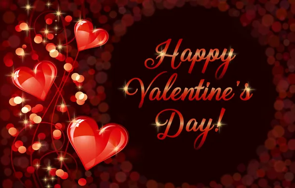 Любовь, сердечки, golden, love, валентинка, romantic, hearts, Valentine's Day