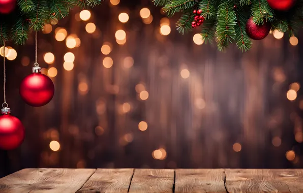 Картинка украшения, фон, шары, Рождество, подарки, Новый год, new year, Christmas