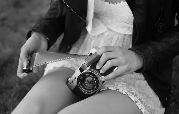 Картинка фотоаппарат, плёнка, Canon
