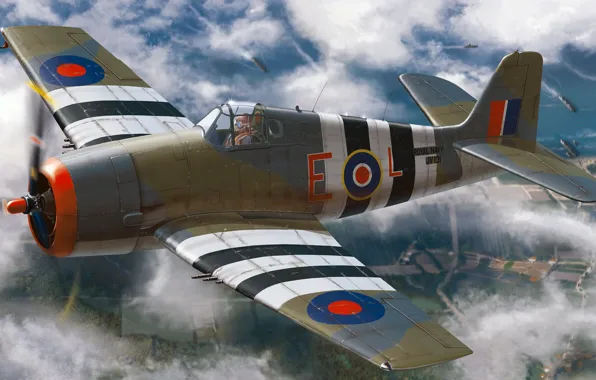 Великобритания, палубный истребитель, Raf, Grumman F6F Hellcat, Petr Štěpánek, Grumman Hellcat F Mk.I