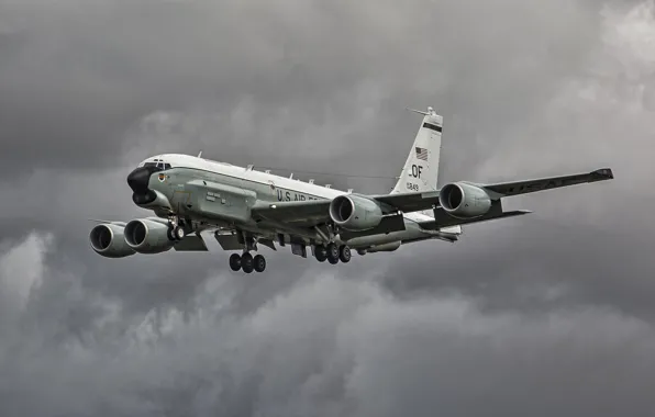Самолет, Boeing, разведывательный, RC-135U