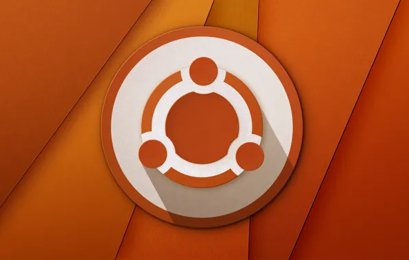 Логотип, logo, ubuntu, orange, убунту