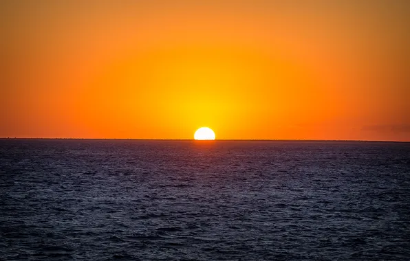 Море, небо, солнце, рассвет