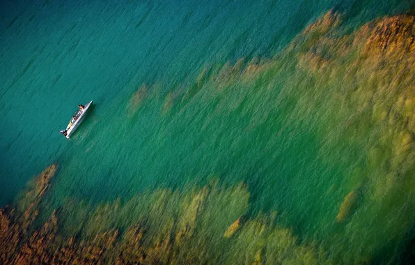 Картинка море, природа, лодка
