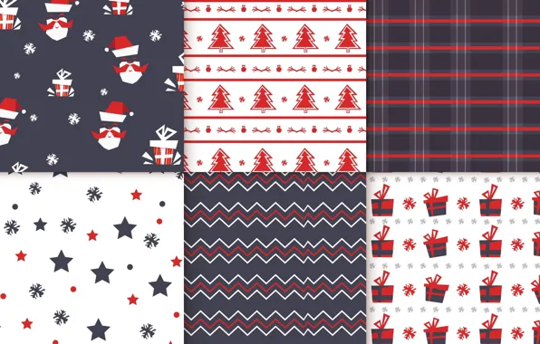 Фон, christmas, Colorful, pattern, collection
