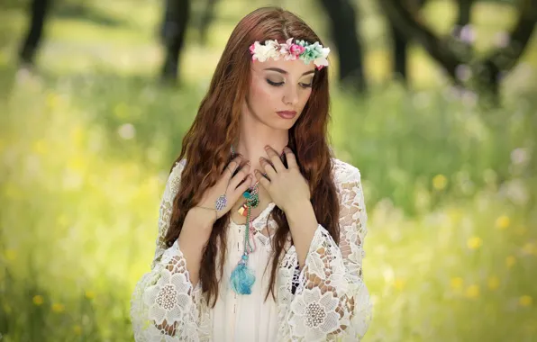 Картинка Inez Corrente, девушка, природа