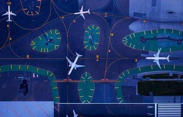 Картинка самолет, Сан-Франциско, США, международный аэропорт