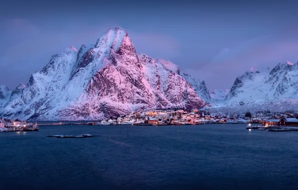 Puerto, Noruega, Frio, Montagna