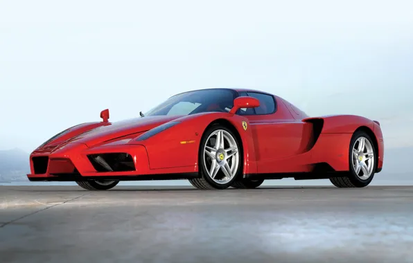 Картинка красный, ferrari enzo, энцо, феррари