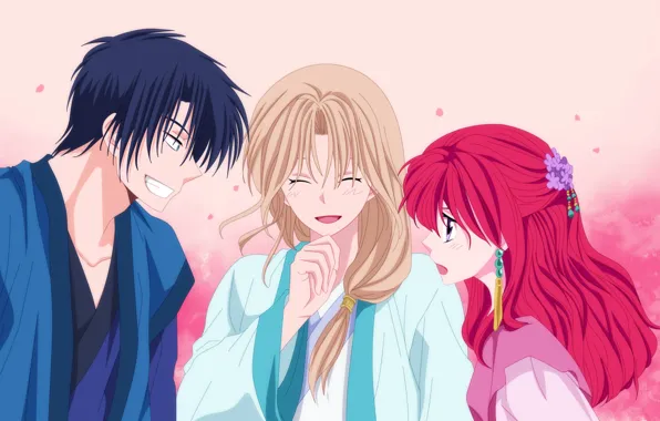 Аниме, арт, парни, akatsuki no yona, Хак, Йона