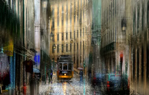 Картинка капли, дождь, Португалия, Лиссабон