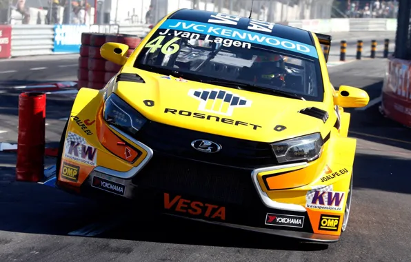 Lada, Передок, WTCC, Vesta, Jaap Van Lagen