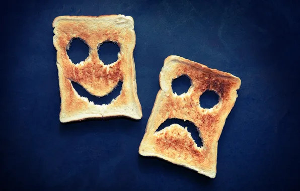 Sadness, joy, toast