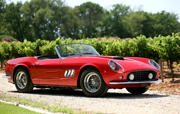 1960, Ferrari, феррари, California, 250 GT