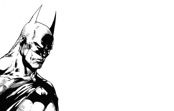 Бэтмен, черно-белое, Batman, комиксы, супергерой