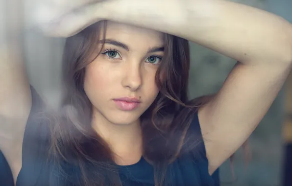 Взгляд, девушка, портрет
