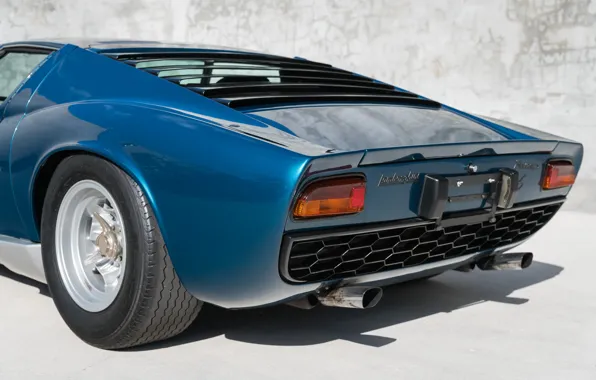 Lamborghini, 1970, Miura, задок, ламборгини, миура, Lamborghini Miura P400 S