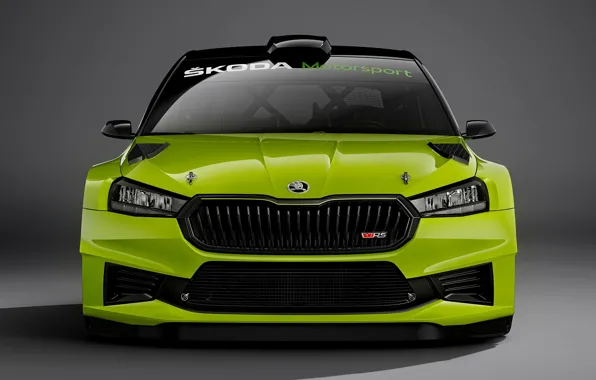 Картинка вид спереди, Skoda, 2022, Rally2, Fabia RS