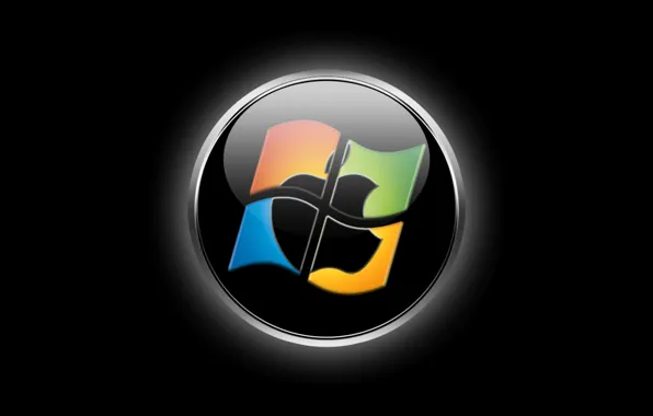 Компьютер, apple, логотип, эмблема, windows