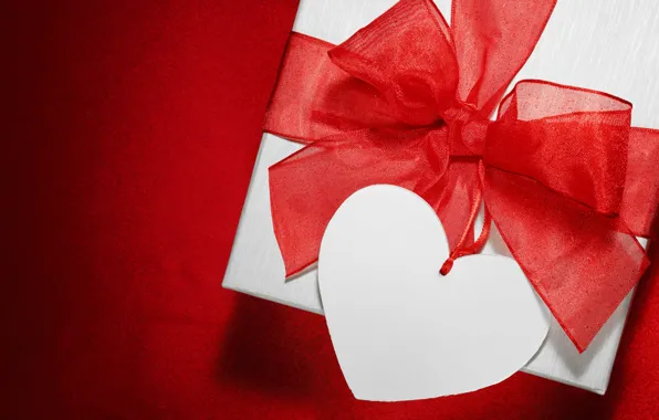 Любовь, подарок, сердце, valentine's day