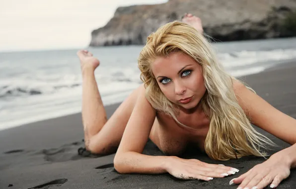 Пустыня, модель, блондинка, desert, model, blonde, lea tyron, Ли Тайрон