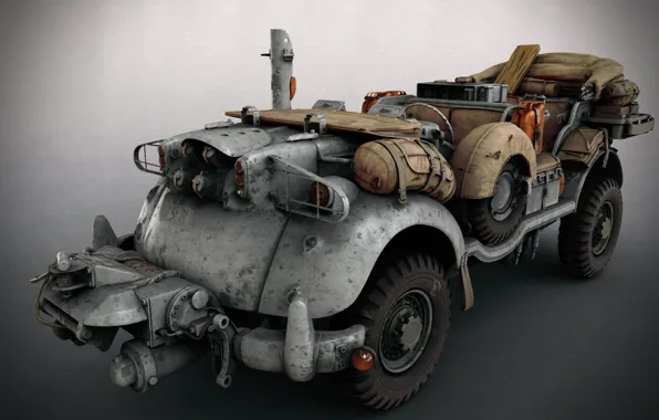 Картинка транспорт, снаряжение, SCI-FI WW2 Jeeps