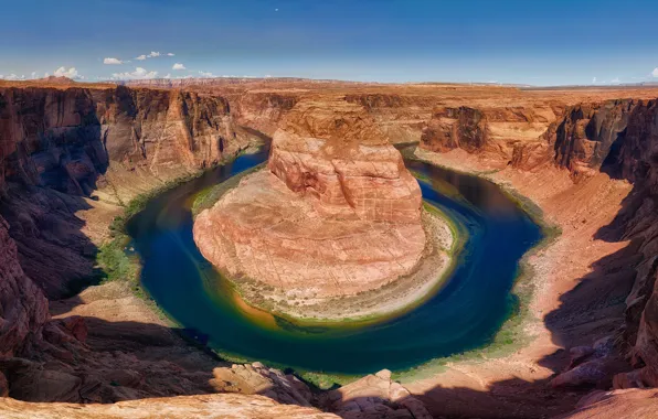 Картинка горы, природа, река, скалы, склоны, Колорадо, США, водоем