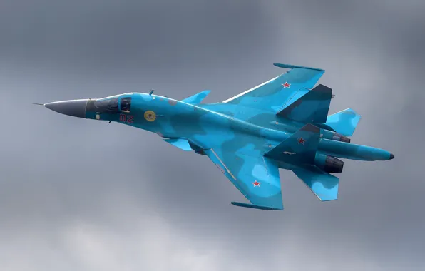 Картинка авиация, бомбардировщик, су-34