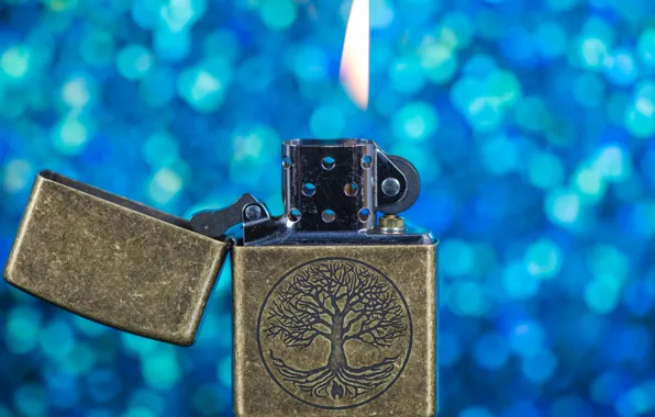 Макро, пламя, Zippo, зажигалка