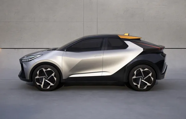 Концепт-кар, Toyota, вид сбоку, Toyota C-HR Prologue