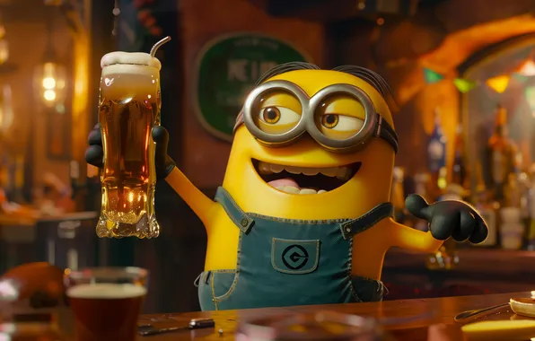 Beer, minions, AI art