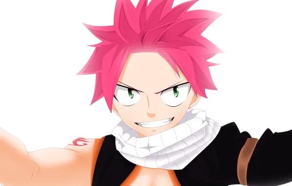 Аниме, арт, Fairy Tail, Нацу, Хвост феи
