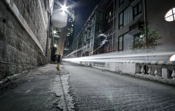 Ночь, город, улица