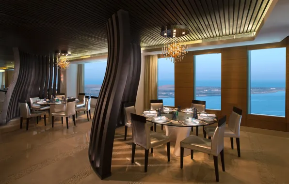 Картинка дизайн, стиль, интерьер, ресторан, Abu Dhabi