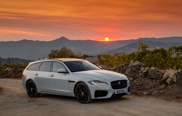 Закат, Jaguar, универсал, Sportbrake, 2017, XF S