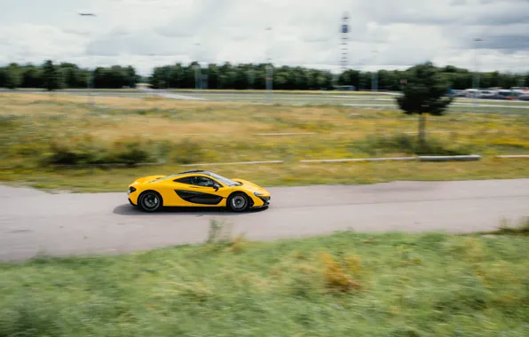 Картинка McLaren, yellow, McLaren P1, P1