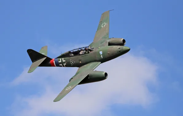 Картинка истребитель, войны, бомбардировщик, реактивный, мировой, Второй, времён, Me.262