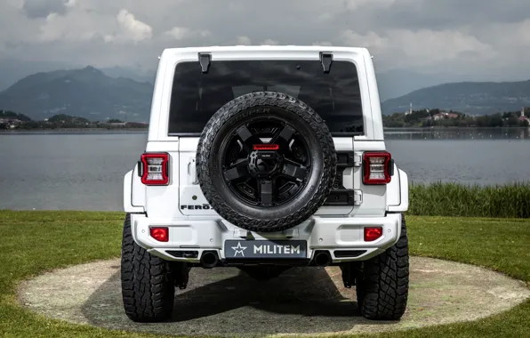 Картинка вид сзади, Wrangler, Jeep, Unlimited, 2019, Militem, Ferōx