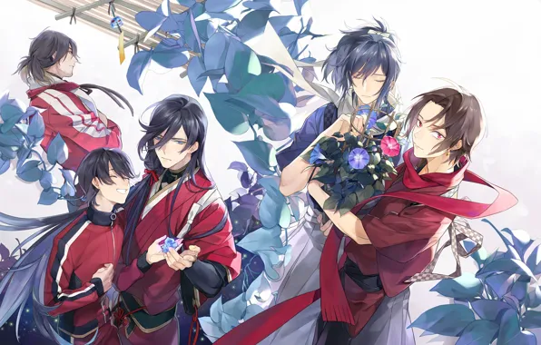 Аниме, арт, Touken Ranbu