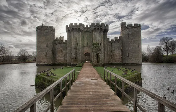 Картинка замок, Bodiam, England