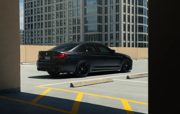 Картинка Rear view, Matte Black, F90, M5 Competition