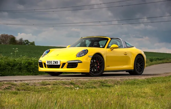 Картинка 911, Porsche, порше, GTS, UK-spec, 991, 2015, Targa 4