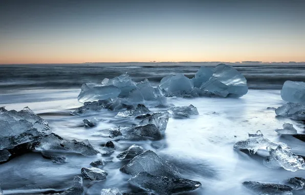 Картинка море, пейзаж, лёд