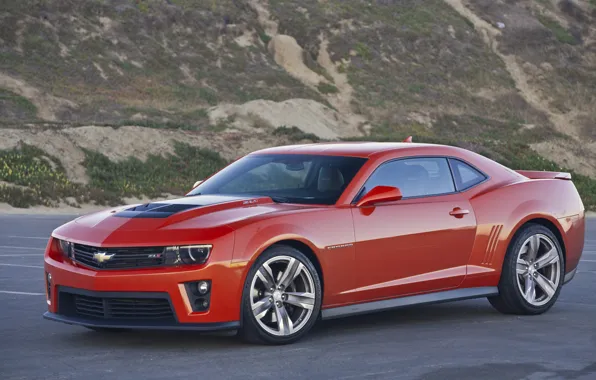 Картинка Chevrolet, Camaro, Orange, Parking, ZL1