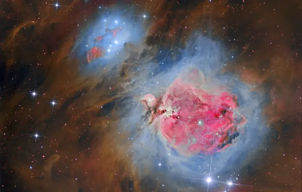 Картинка звезды, туманность, звёздное скопление, Ориона