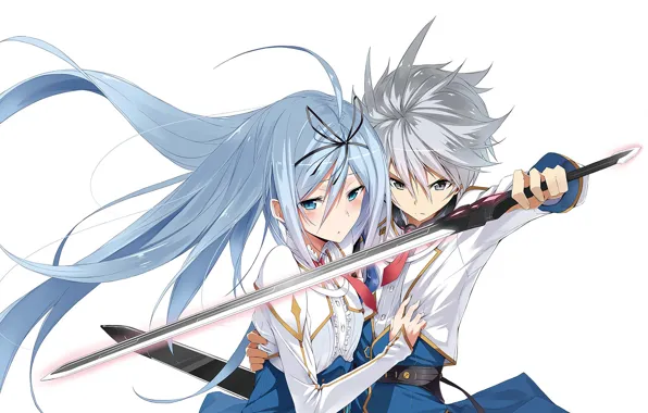 Kawaii, girl, sword, anime, boy, ken, blade, japanese