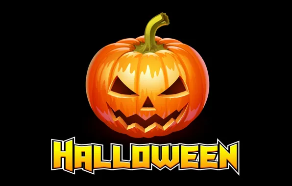 Обои праздник, обои, Halloween, тыква, wallpaper, хэллоуин, картинка,  чёрный фон на телефон и рабочий стол, раздел праздники, разрешение  2560x1440 - скачать